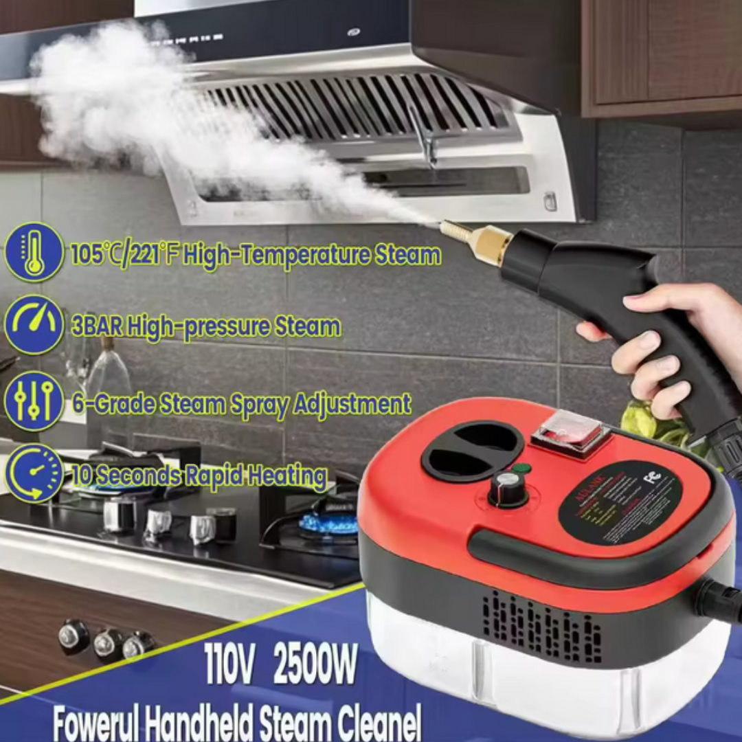 Limpiador de Vapor 110v Portatil 2500W 1.2Lts - Imagen 4